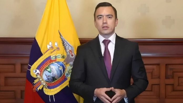 La CPI confirmó la recepción de una comunicación enviada por el presidente ecuatoriano, Daniel Noboa