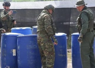 Militares venezolanos incautan presunta cocaína como parte de la operación "Relámpago del Catatumbo"