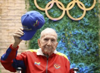 El primer atleta venezolano en competir en los juegos olímpicos celebra 100 años de vida