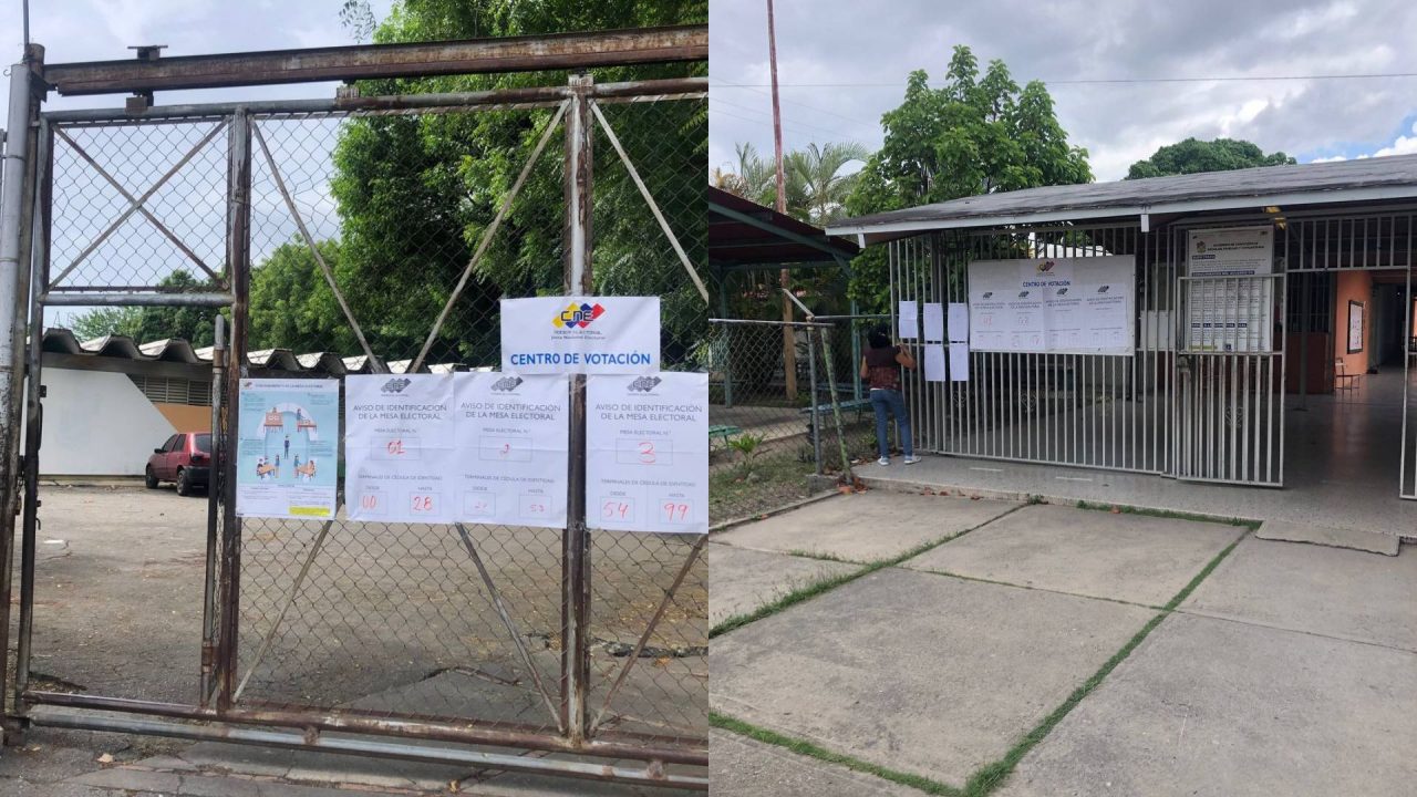 Centros de votación en Lara