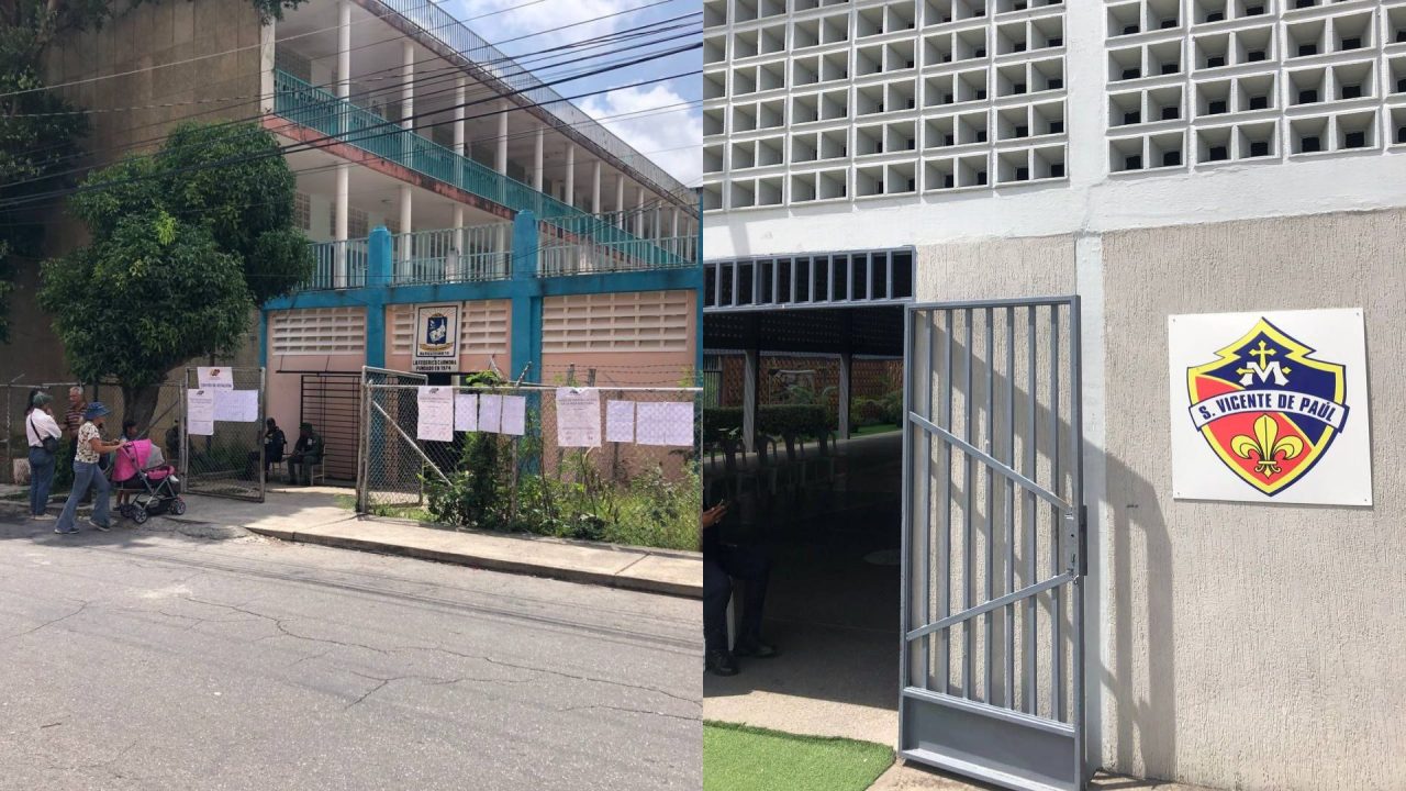 Centros de votación en Lara al este de la ciudad